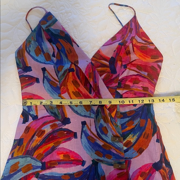 FARM Rio Multicolor V-Neck Dress - Picture 3 of 10